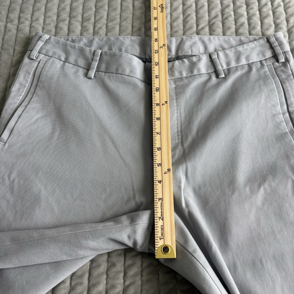 J. Hilburn Chino Pants Mens 36x32 Light Gray Cotton Stretch Preppy - Picture 5 of 11